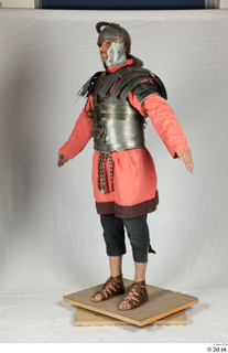  Photos Medieval Knight in plate armor 11 Medieval Soldier Roman soldier a poses red gambeson whole body 0002.jpg